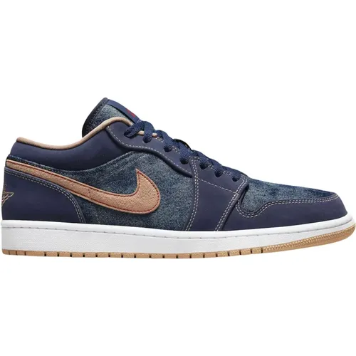 Limitierte Auflage Denim Air Jordan 1 Low SE , Herren, Größe: 40 EU - Nike - Modalova