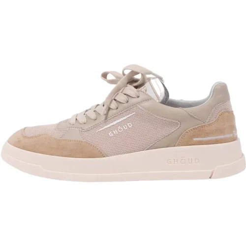 Mesh/Suede Low Sneakers - Size 37 , male, Sizes: 5 UK - Ghoud - Modalova