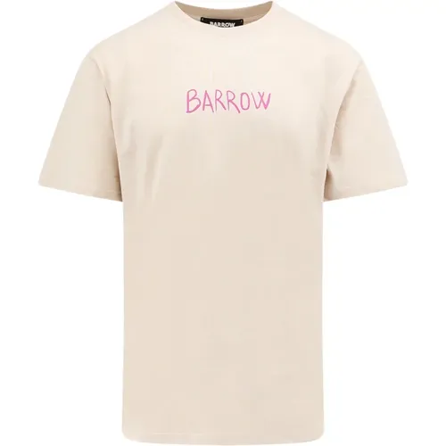 Kultiges Logo Baumwoll T-Shirt , Herren, Größe: L - Barrow - Modalova