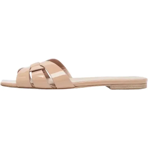 Pre-owned Leather flats , female, Sizes: 3 1/2 UK - Yves Saint Laurent Vintage - Modalova