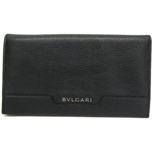 Pre-owned Leather wallets , male, Sizes: ONE SIZE - Bvlgari Vintage - Modalova