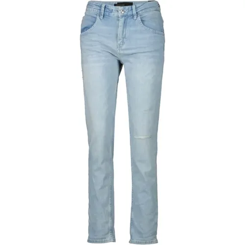 Hellblaue Straight Jeans mit Subtilem Riss - drykorn - Modalova