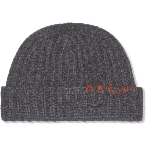 Grey Hats for Stylish Look , unisex, Sizes: M - Marni - Modalova