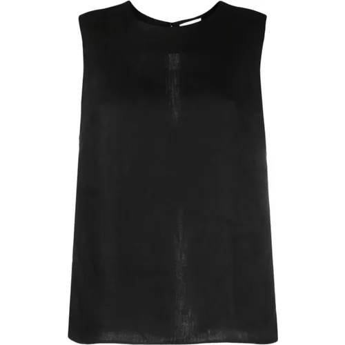 Linen Sleeveless Shirt , female, Sizes: L, S - P.a.r.o.s.h. - Modalova