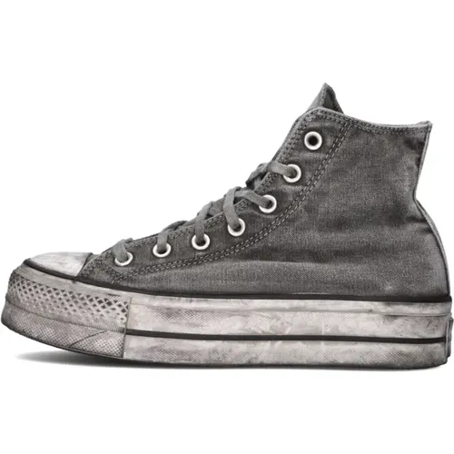 Weiße High-Top-Plateau-Sneaker , Damen, Größe: 37 EU - Converse - Modalova