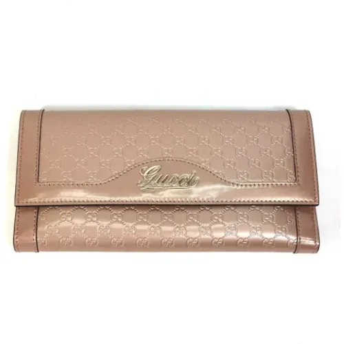 Pre-owned Leather wallets , female, Sizes: ONE SIZE - Gucci Vintage - Modalova