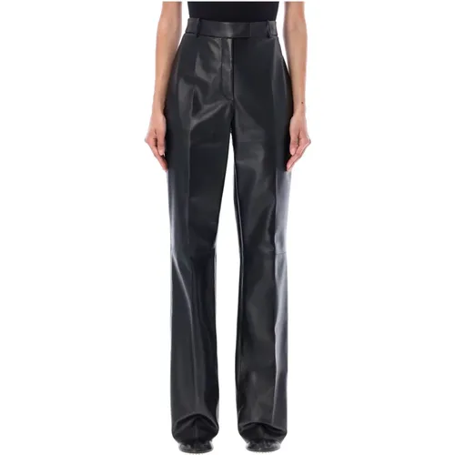 Stylish Leather Pants , female, Sizes: S - Salvatore Ferragamo - Modalova