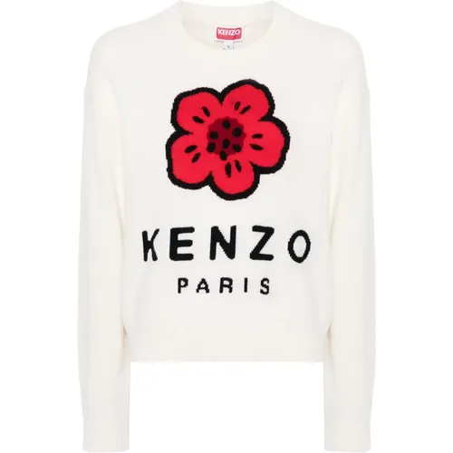 Sweater with Boke Flower Graphic , female, Sizes: S, XS, L, M - Kenzo - Modalova