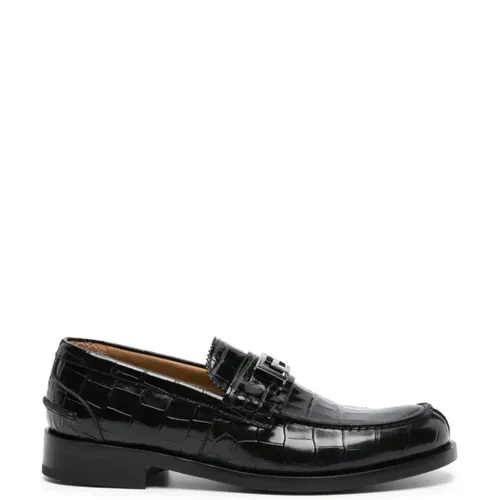 Flat shoes , male, Sizes: 7 UK, 9 UK, 8 UK, 11 UK - Versace - Modalova