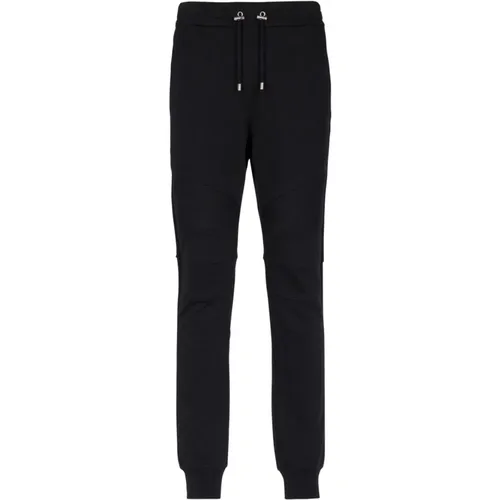 Cotton sweatpants with Paris logo , male, Sizes: S, L, M, XL - Balmain - Modalova