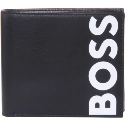 Classic Leather Wallet Men , male, Sizes: ONE SIZE - Hugo Boss - Modalova