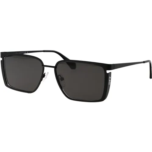 Stylische Yoder Sonnenbrille für den Sommer , unisex, Größe: 56 MM - Off White - Modalova