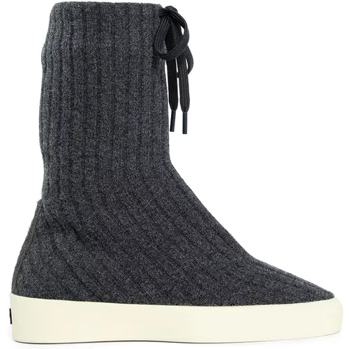 High Knit Sneakers Grey Ribbed , male, Sizes: 12 UK, 13 UK - Fear Of God - Modalova