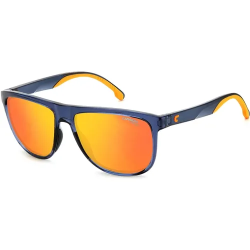 Stylische Sonnenbrille mit kontrastreichen Details , unisex, Größe: 58 MM - Carrera - Modalova