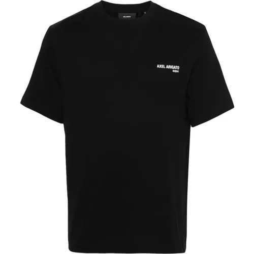 Schwarze T-Shirts und Polos mit weißem Druck - Axel Arigato - Modalova