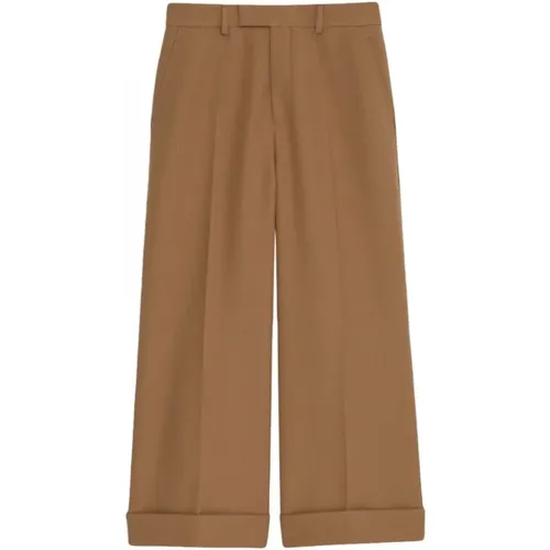 Tailored cropped trousers , female, Sizes: M, S - Gucci - Modalova