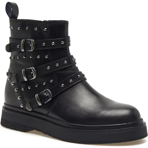 Schwarze Haifa Stylische Sneakers , Damen, Größe: 38 EU - Apepazza - Modalova