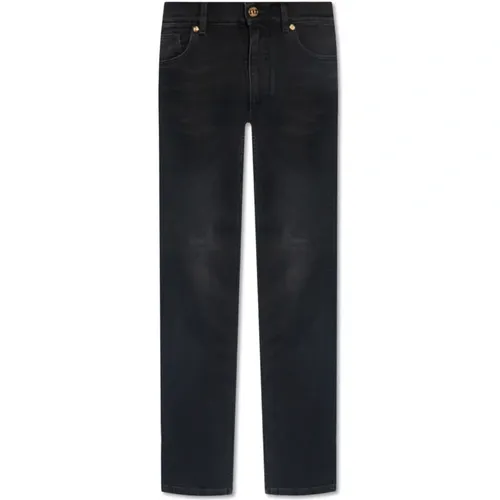 Jeans mit Logo , Herren, Größe: W30 - Versace - Modalova