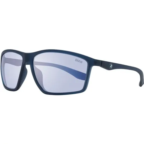 Blaue Rechteckige Sonnenbrille mit UV-Schutz - BMW - Modalova