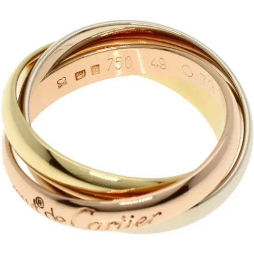 Pre-owned Gold rings , female, Sizes: ONE SIZE - Cartier Vintage - Modalova