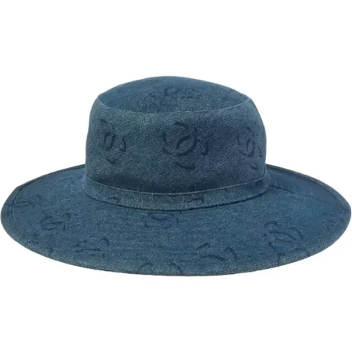 Pre-owned Denim hats , female, Sizes: ONE SIZE - Chanel Vintage - Modalova