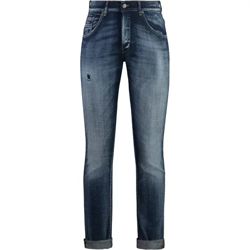 Skinny Jeans mit Metall-Details , Herren, Größe: W36 - Dondup - Modalova