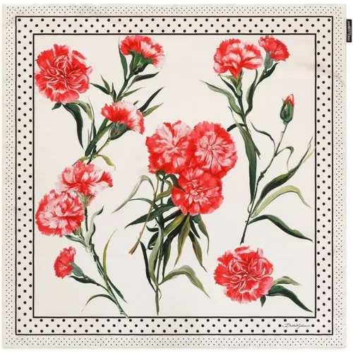 Silk Scarves, Happy Garden Collection , female, Sizes: ONE SIZE - Dolce & Gabbana - Modalova