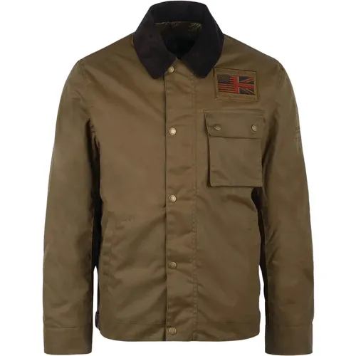 Steve McQueen Workers Wax Jacke , Herren, Größe: M - Barbour - Modalova