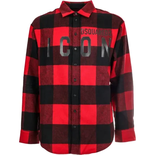 Camicia Shirt , male, Sizes: L, M, S - Dsquared2 - Modalova