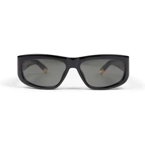 Pilota Sunglasses /Yellow/Grey , female, Sizes: ONE SIZE - Jacquemus - Modalova