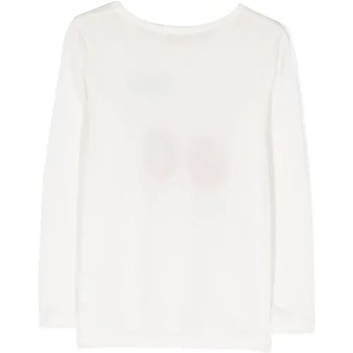 Weißes Baumwoll-Jersey Mädchen T-Shirt - Bonpoint - Modalova