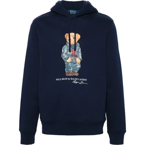 Blaues Sweatshirt Aw24 Herrenmode , Herren, Größe: L - Ralph Lauren - Modalova