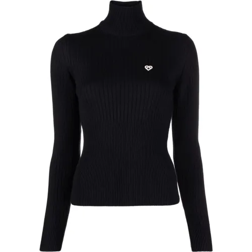 Ribbed Logo Jumper , female, Sizes: S, L - Casablanca - Modalova