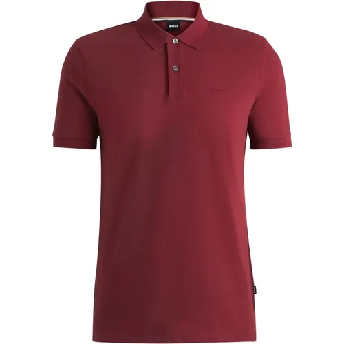 Weiches Pima-Baumwoll-Poloshirt , Herren, Größe: L - Hugo Boss - Modalova