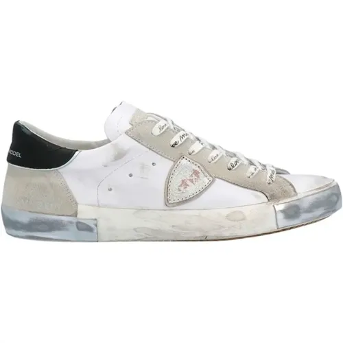 Low Top Sneakers with Glamour Inserts , female, Sizes: 4 UK, 2 UK, 8 UK, 3 UK - Philippe Model - Modalova