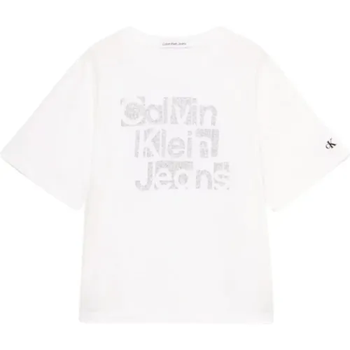 Lässiges Baumwoll-T-Shirt - Calvin Klein Jeans - Modalova
