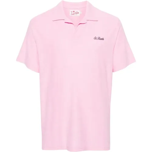 Terry-Cloth Polo Shirt , male, Sizes: XL, L - MC2 Saint Barth - Modalova
