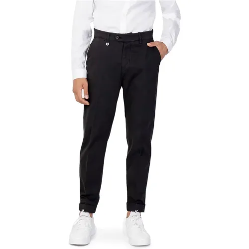 Plain Trousers with Zip and Button Fastening , male, Sizes: L - Antony Morato - Modalova