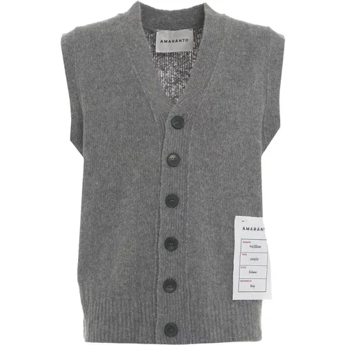 Grey Knitwear Aw24 Hand Wash , male, Sizes: L, M - Amaránto - Modalova