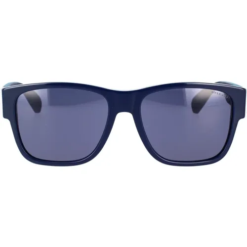 Geometric Shape Sunglasses Rubber , unisex, Sizes: 56 MM - Bvlgari - Modalova