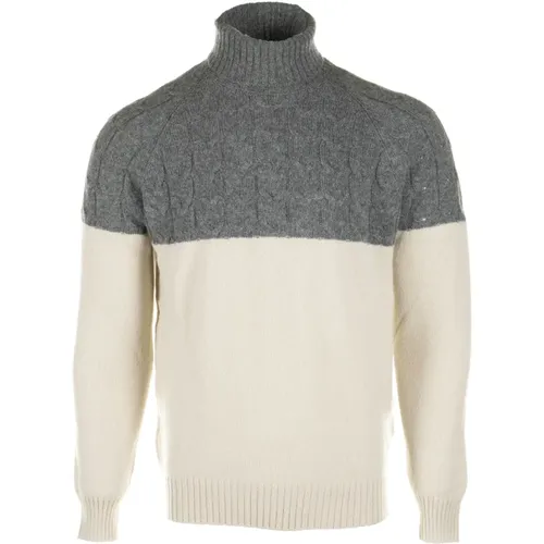 Graue Pullover , Herren, Größe: XL - Gran Sasso - Modalova