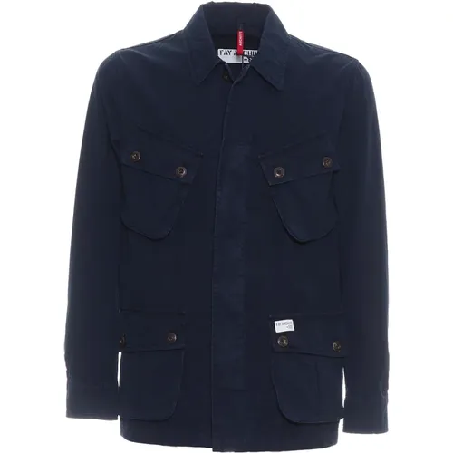 Men's Clothing Jackets & Coats Ss24 , male, Sizes: M, S, XL, L - Fay - Modalova