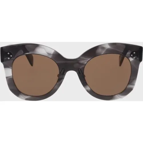 Stilvolle Sonnenbrille mit einheitlichen Gläsern , Damen, Größe: 50 MM - Celine - Modalova