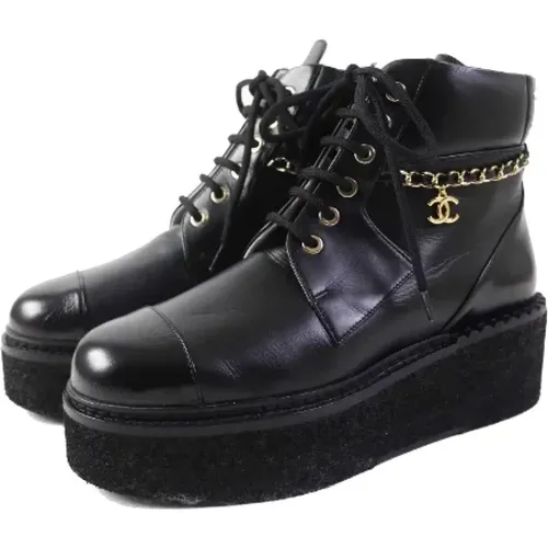 Pre-owned Leder boots - Chanel Vintage - Modalova