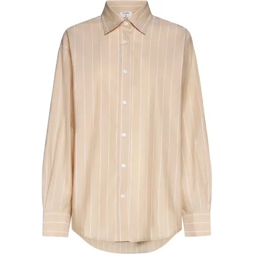Vertical Stripe Cotton Shirt , female, Sizes: M, XS, S - Filippa K - Modalova