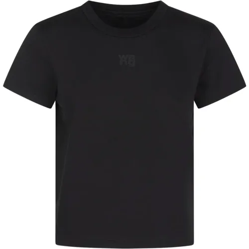 Logo Tee Bound Neck , female, Sizes: M, L, S, XS - alexander wang - Modalova