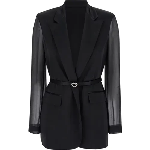 Schwarzer Gagny Blazer , Damen, Größe: M - pinko - Modalova