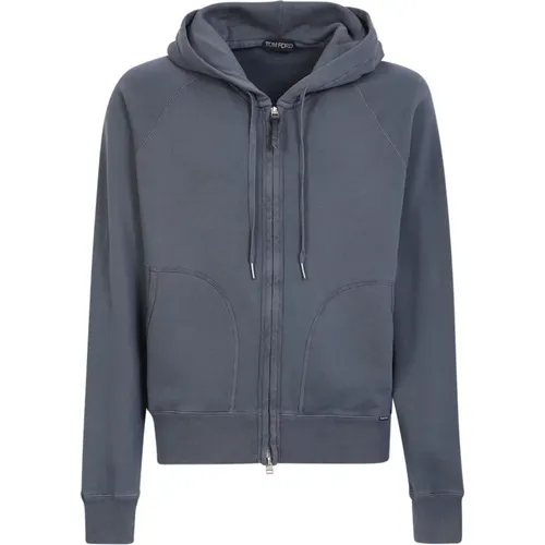Basic Drawstring Hooded Sweatshirt , male, Sizes: XL - Tom Ford - Modalova