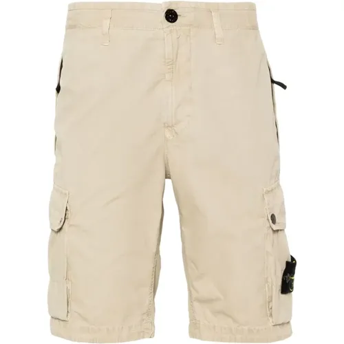 Shorts with Slanting Pockets , male, Sizes: W29, W31, W32, W33 - Stone Island - Modalova