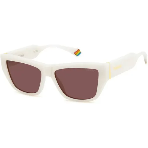 Stilvolle Sonnenbrillen für Frauen , Damen, Größe: 55 MM - Polaroid - Modalova